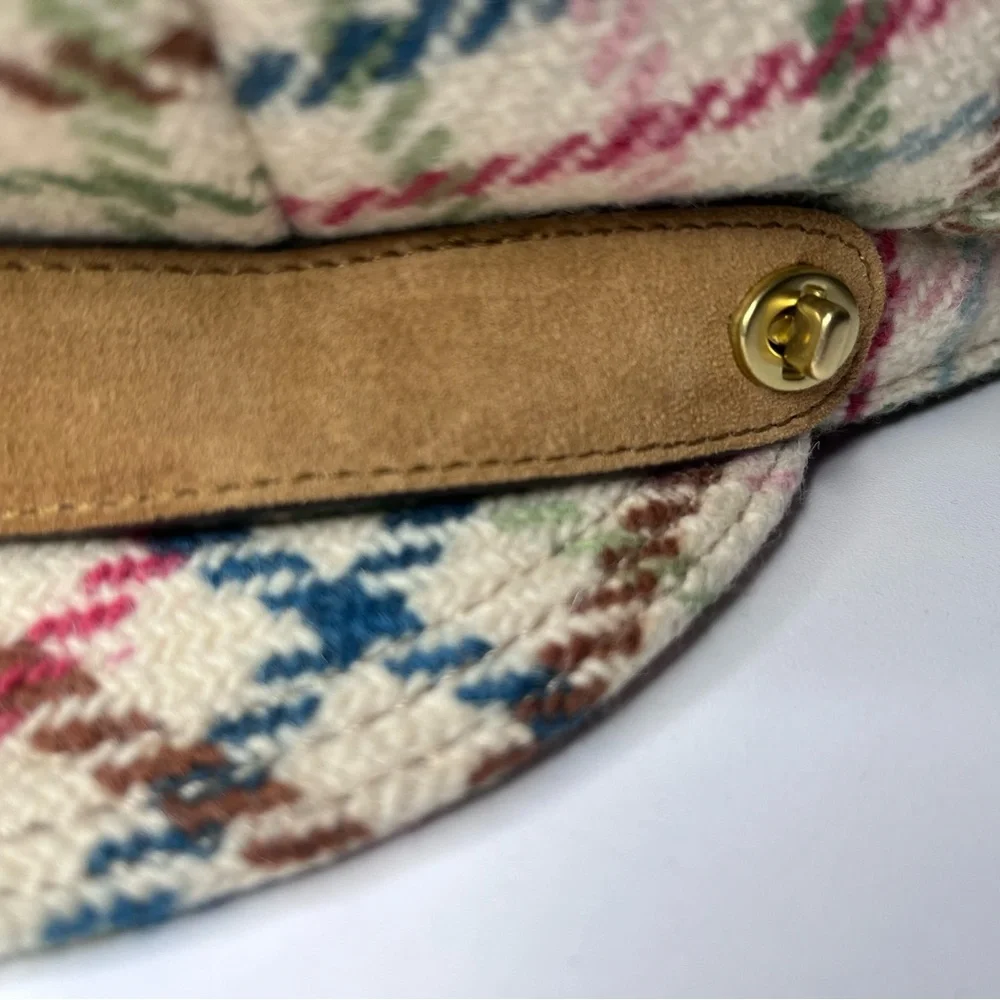 Coach Tattersall Wool Newsboy Hat - Picture 3 of 10